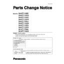 Panasonic SA-PT170EE, SA-PT170GA, SA-PT170GC, SA-PT170GS, SA-PT170GJ, SA-PT170GN, SA-PT170PH, SA-PT170PR, SC-PT175EE, SC-PT175GS Service Manual / Parts change notice