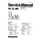 Panasonic SA-PT250EE Service Manual