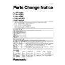 Panasonic SA-PT460EB, SA-PT460EG, SA-PT460EF, SA-PT460GCP, SA-PT460GN Service Manual / Parts change notice