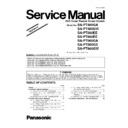 Panasonic SA-PT480GA, SA-PT480GW, SA-PT580EE, SA-PT880EE, SA-PT980GA, SA-PT980GS, SA-PT980GW, SC-PT580EE, SC-PT880EE Service Manual / Supplement