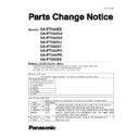 sa-pt580ee, sa-pt880ee, sc-pt580ee, sc-pt880ee service manual / parts change notice