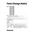 sa-pt70eb, sa-pt70eg, sa-pt70ep, sa-pt70ee, sa-pt70gn, sa-pt75ga, sa-pt75gs, sa-pt75ph, sa-pt75pr, sc-pt70ee service manual parts change notice