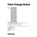 sa-pt870eb, sa-pt870eg, sa-pt870ep, sa-pt870ee, sa-pt870ga, sa-pt870gc, sa-pt870gj, sa-pt870gs, sa-pt870gn, sa-pt875ga, sa-pt875gc, sa-pt875gs, sa-pt875gn service manual / parts change notice