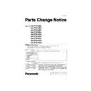 Panasonic SA-PT870EB, SA-PT870EG, SA-PT870EP, SA-PT870EE, SA-PT870GA, SA-PT870GC, SA-PT870GJ, SA-PT870GS, SA-PT870GN Service Manual / Parts change notice