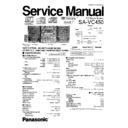 sa-vc450gc, sa-vc450gk, sa-vc450gm service manual