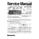 sa-vc550gk simplified service manual