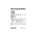 Panasonic SA-VK470GC, SA-VK470GS, SA-VK470GCS, SA-VK470GCT, SA-VK470EE Service Manual / Parts change notice