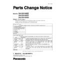 Panasonic SA-XH155EE, SA-XH155EP, SA-XH155GS, SC-XH155EE-K Service Manual / Parts change notice