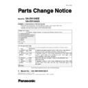 Panasonic SA-XH155EE, SA-XH155GS, SC-XH155EE-K (serv.man2) Service Manual / Parts change notice
