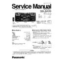 Panasonic SB-AK20P Service Manual