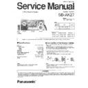 Panasonic SB-AK27GC Service Manual