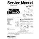 Panasonic SB-AK27P Service Manual
