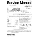 Panasonic SB-AK55GC Service Manual