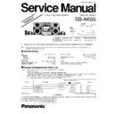 sb-ak65gk simplified service manual