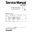 sb-ak80gc, sb-ak80gk service manual