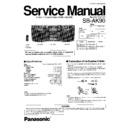 Panasonic SB-AK90GC Service Manual