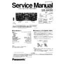 Panasonic SB-AK90P Service Manual