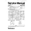 Panasonic SB-CA10 (serv.man2) Service Manual / Supplement