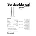 Panasonic SB-FS740P Service Manual
