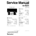 Panasonic SB-HD50A Service Manual