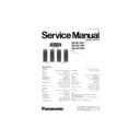 Panasonic SB-HF100P, SB-HS100P, SB-HC100P Service Manual