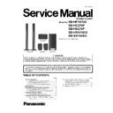 Panasonic SB-HF167GS, SB-HC270P, SB-HS270P, SB-HW370EG, SB-XH155EG Service Manual