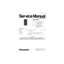 Panasonic SB-HW560E Service Manual