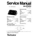 Panasonic SB-PC600 Service Manual
