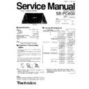 Panasonic SB-PC600GC Service Manual