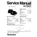Panasonic SB-PS600 Service Manual