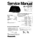 Panasonic SB-PS600XGK Service Manual
