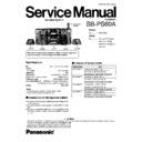 Panasonic SB-PS60AGC Service Manual