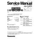 Panasonic SB-PS60APP Service Manual