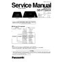 Panasonic SB-PT600XGK Service Manual