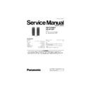 Panasonic SB-PTX50EG, SB-HF100P Service Manual