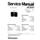 Panasonic SB-S500PP, SB-S500GC Service Manual