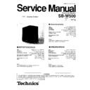 sb-w500 service manual