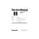 Panasonic SB-WVK860GC, SB-VK860GC Service Manual