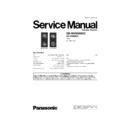 Panasonic SB-WVK960GC, SB-VK960GC Service Manual