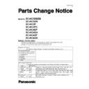 Panasonic SC-HC3DBEB, SC-HC3GN, SC-HC3P, SC-HC3PC, SC-HC4EP, SC-HC4GA, SC-HC4GT, SC-HC4GK Service Manual / Parts change notice