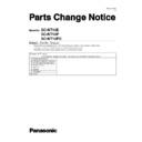 Panasonic SC-NT10E, SC-NT10P, SC-NT10PC (serv.man3) Service Manual / Parts change notice