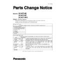Panasonic SC-NT10E, SC-NT10P, SC-NT10PC (serv.man5) Service Manual / Parts change notice
