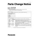 Panasonic SC-NT10E Service Manual / Parts change notice
