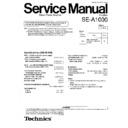 se-a1000 (serv.man2) simplified service manual