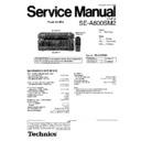 Panasonic SE-A800SM2EEBEG Service Manual