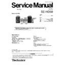Panasonic SE-HD50EEBEGEP Service Manual