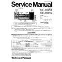 se-hd53gc, se-hd55gc service manual / changes