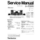 Panasonic SH-EH600E Service Manual