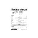 Panasonic SH-FX67E, SE-FX67E, SH-FX67TE Service Manual