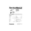 Panasonic SH-FX67EE, SE-FX67EE, SH-FX67TEE Service Manual Simplified